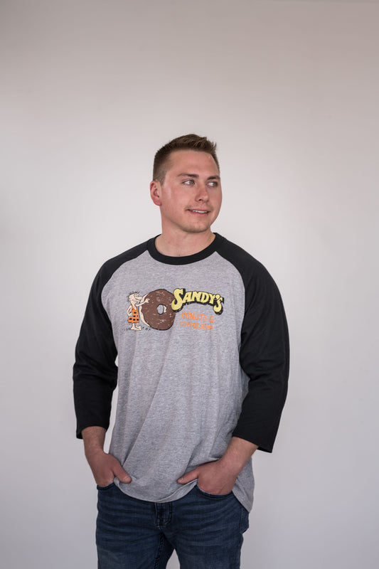 Sandy's Donuts 3/4 Sleeve T-Shirt
