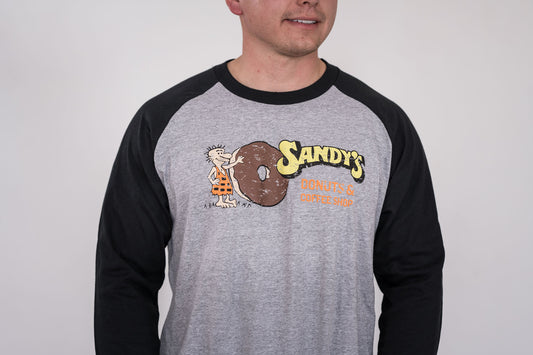 Sandy's Donuts 3/4 Sleeve T-Shirt