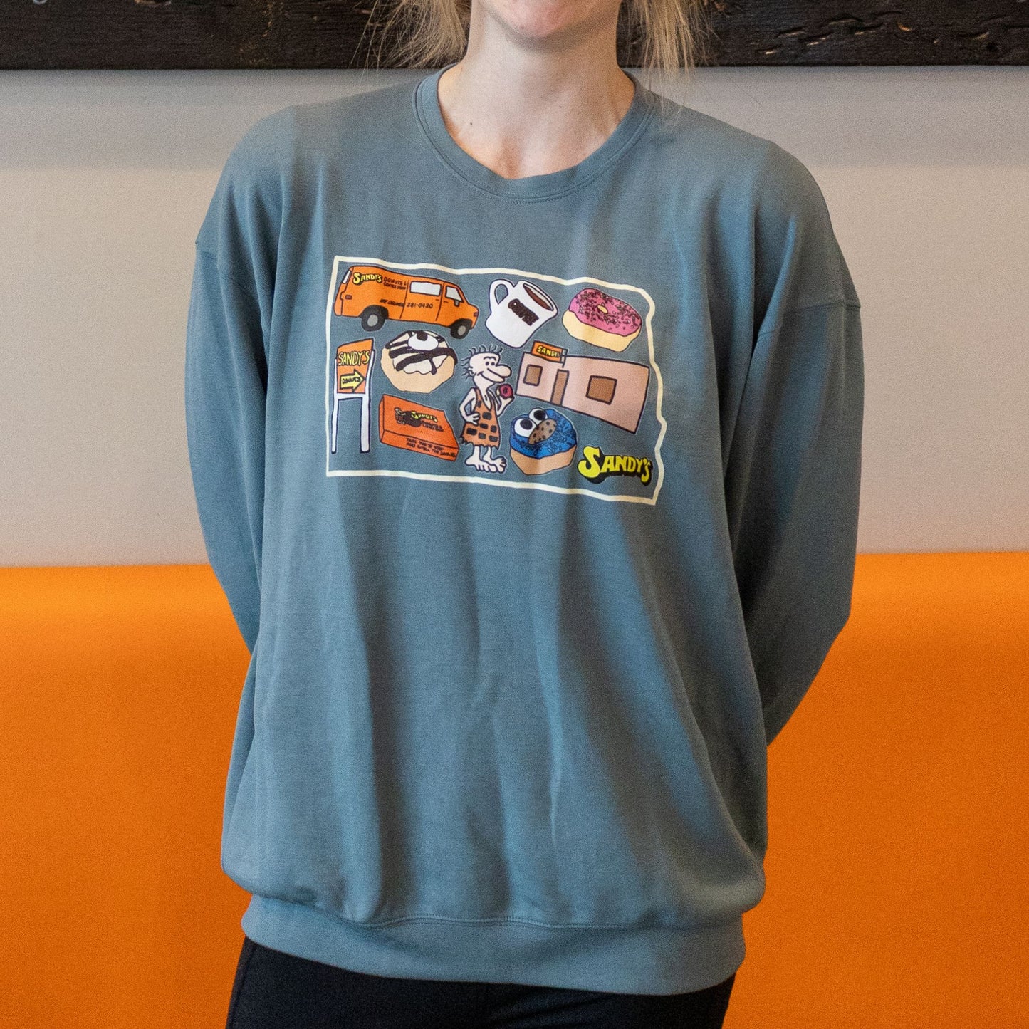 Knit Crewneck-Slate Blue