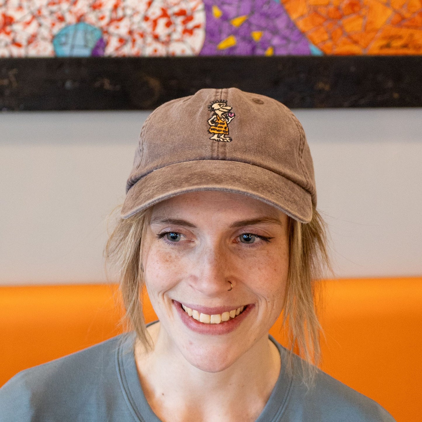 Embroidered Caveman Hats