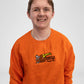 Sandy's Logo Embroidered Crewneck Orange